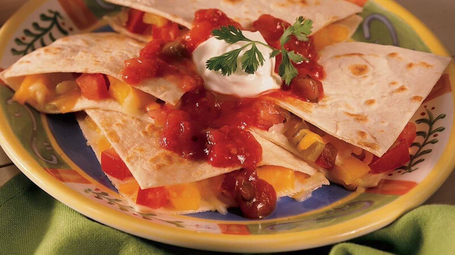 Quesadillas Piquantes Aux Légumes Du Jardin